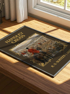 Handley Cross Classic Book Art Print by R. S. Surtees – print on a sunlit desk