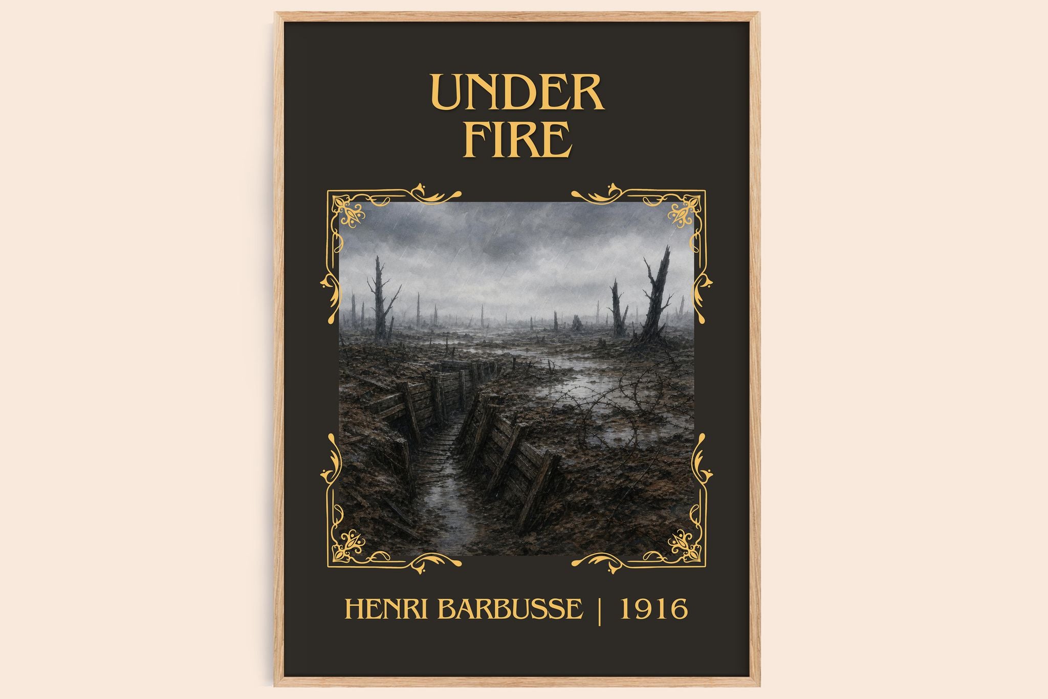 Under Fire Classic Book Art Print by Henri Barbusse