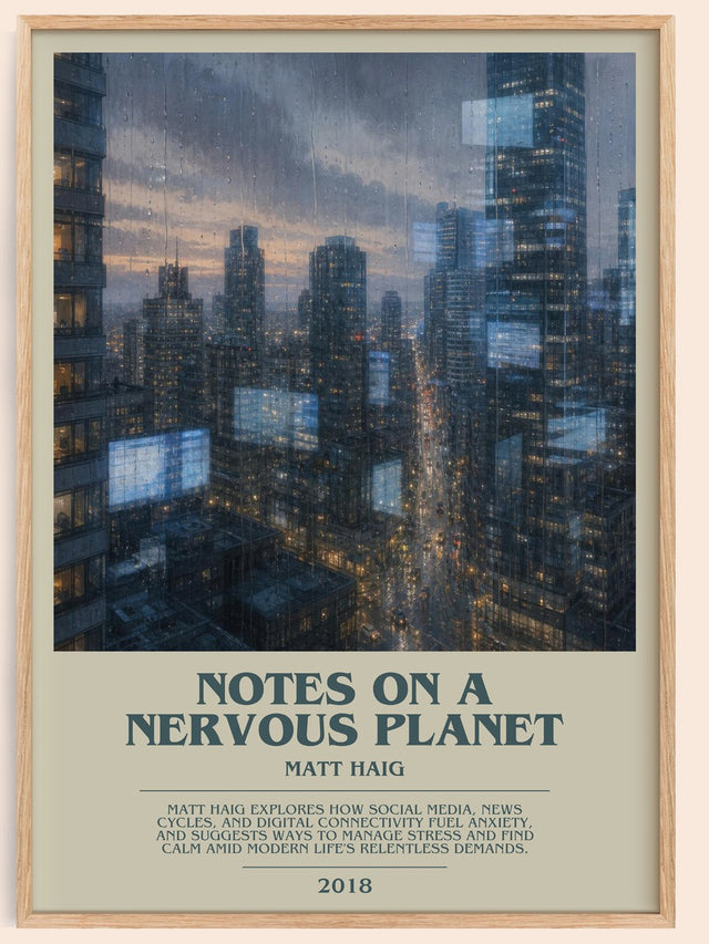 Notes On A Nervous Planet Bookish Wall Art by Matt Haig