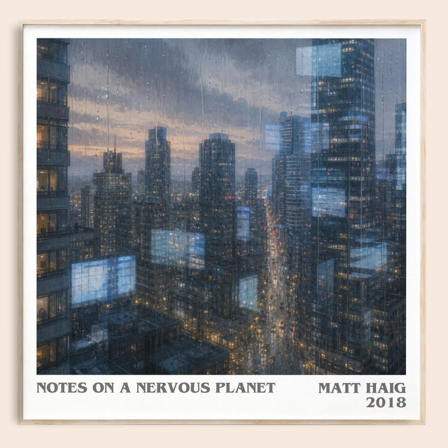 Notes On A Nervous Planet Literary Art Print by Matt Haig