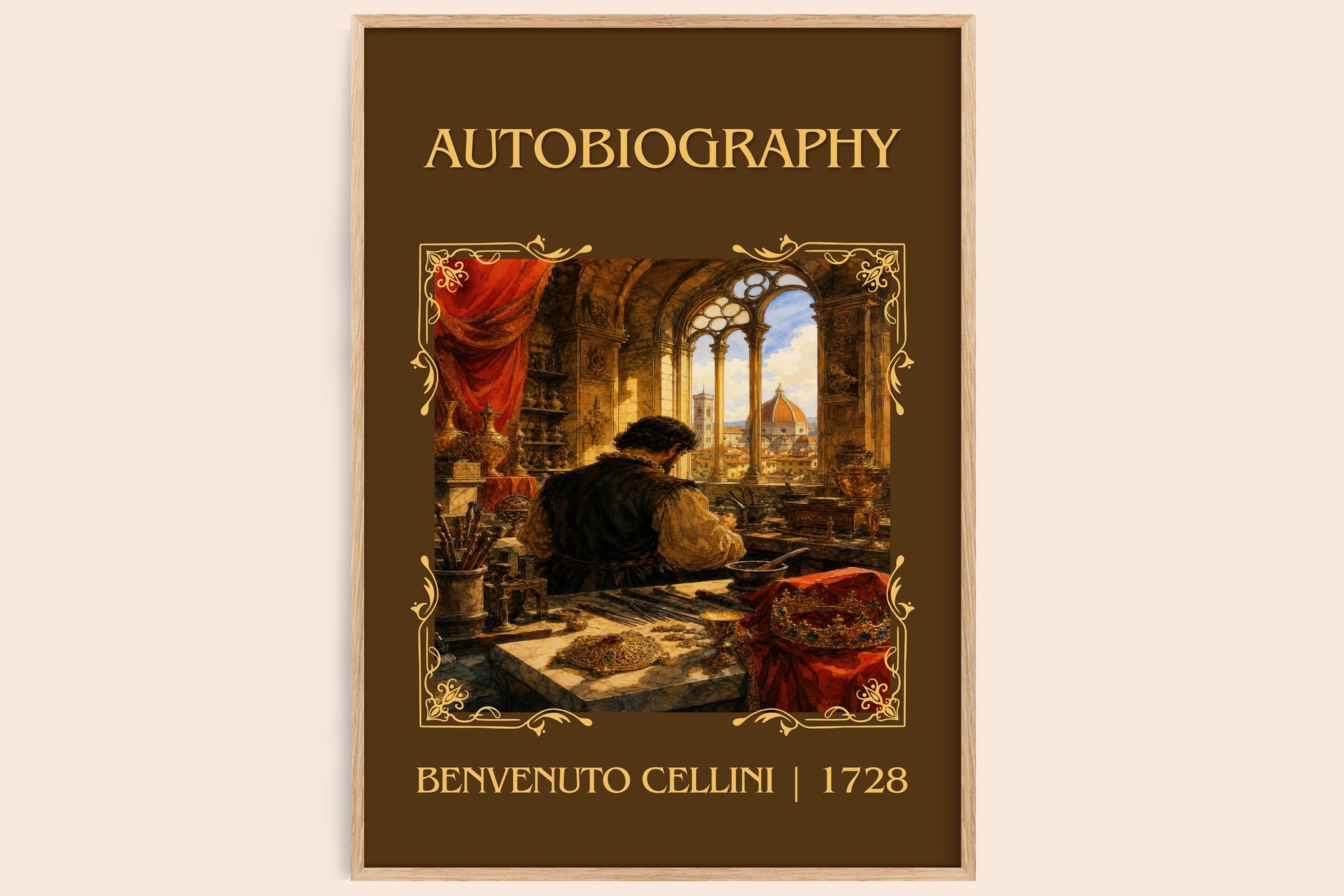 Autobiography Classic Book Art Print by Benvenuto Cellini