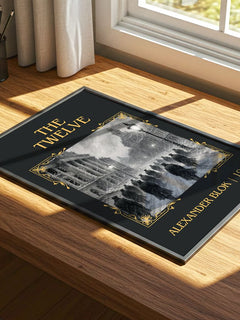 The Twelve Classic Book Art Print by Alexander Blok – print on a sunlit desk