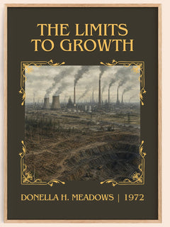 The Limits To Growth Classic Book Art Print by Donella H. Meadows – book poster