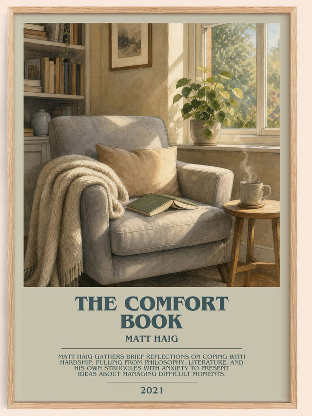 The Comfort Book Bookish Wall Art by Matt Haig