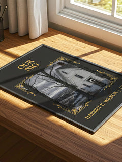 Our Nig Classic Book Art Print by Harriet E. Wilson – print on a sunlit desk