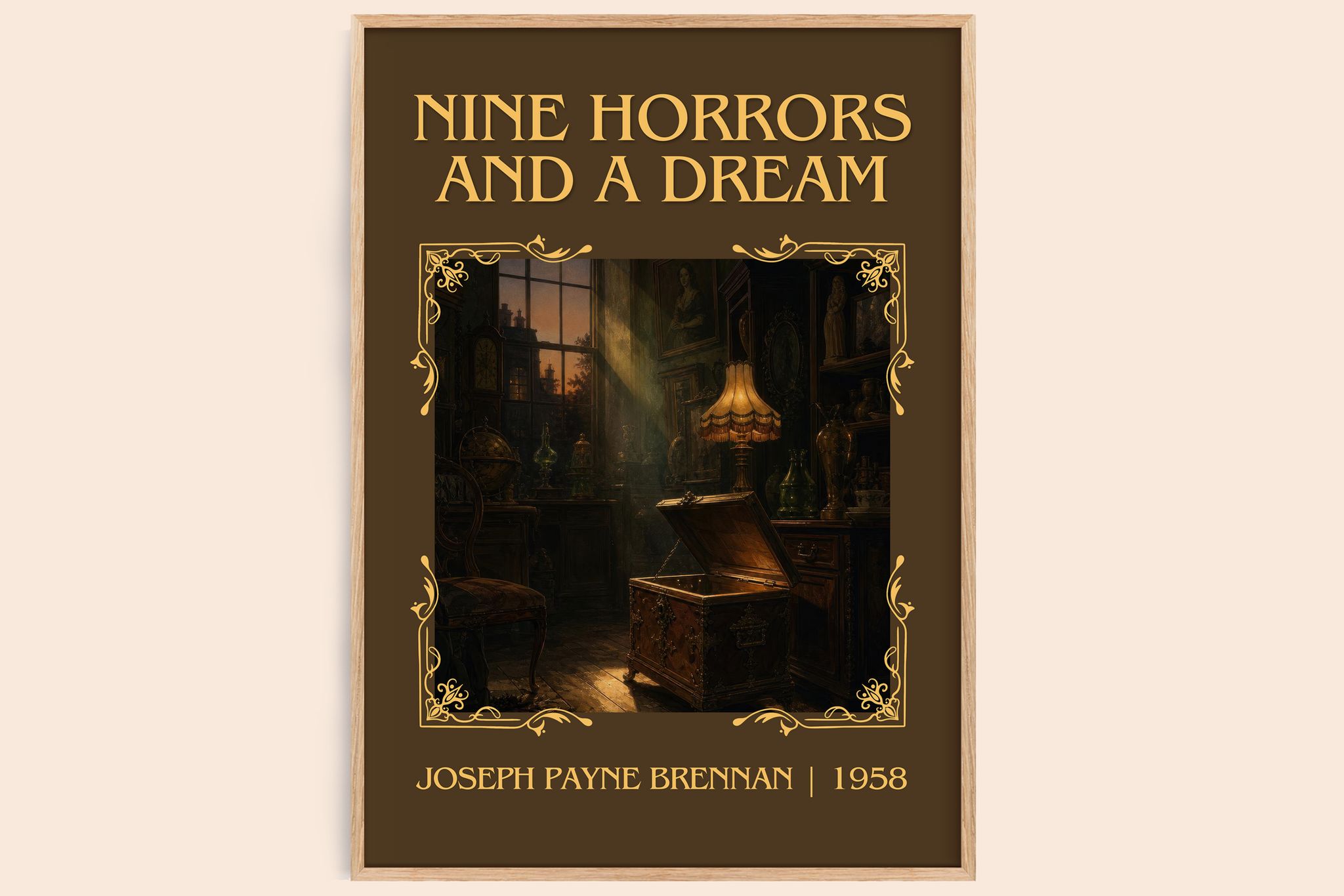 Nine Horrors And A Dream Classic Book Art Print by J. Brennan