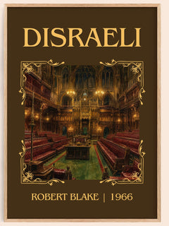 Disraeli Classic Book Art Print by Robert Blake – book poster