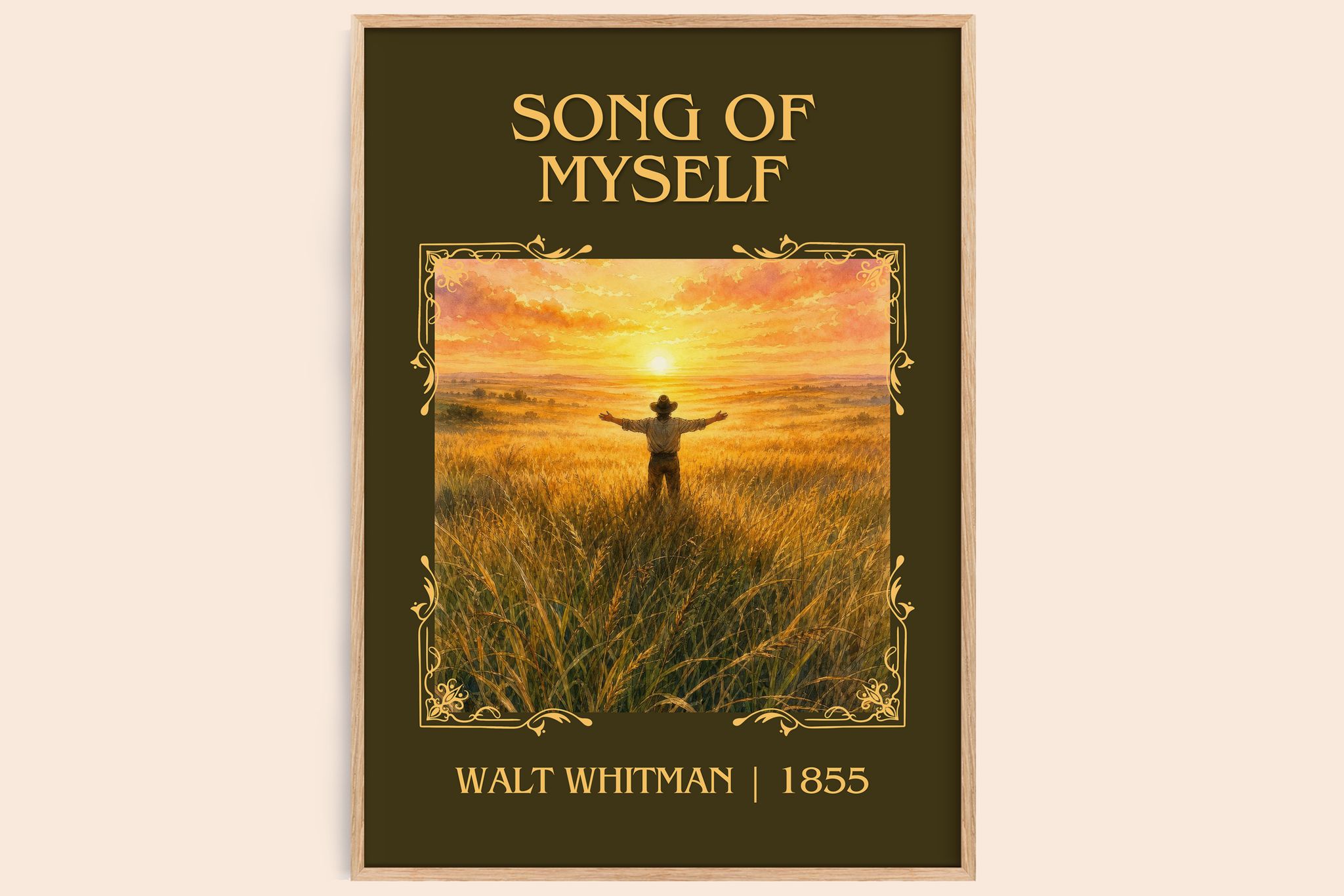 Song Of Myself Classic Book Art Print by Walt Whitman