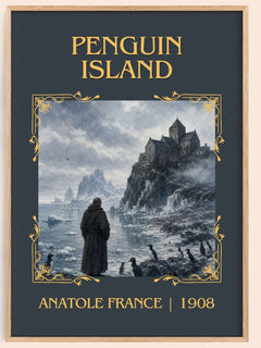 Penguin Island Classic Book Art Print by Anatole France – book poster