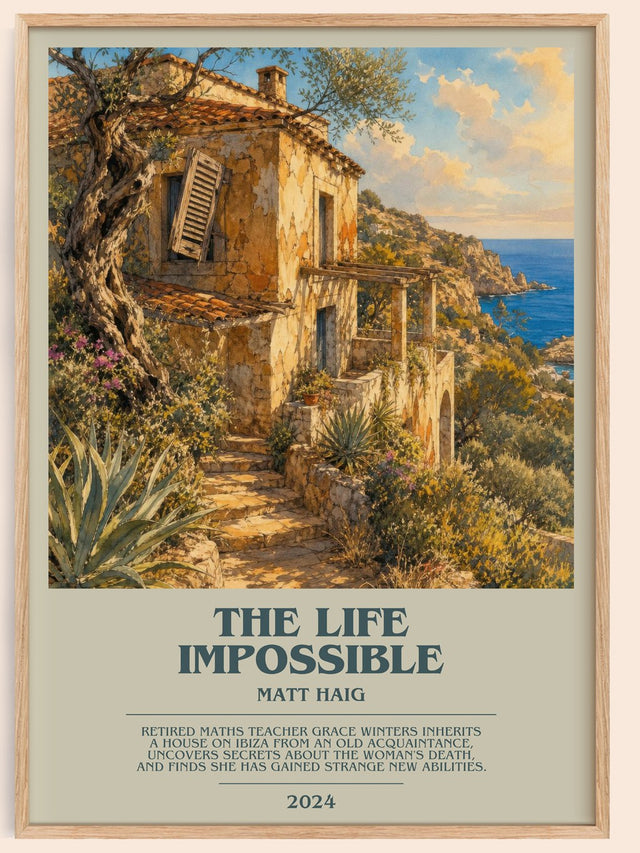 The Life Impossible Bookish Wall Art by Matt Haig