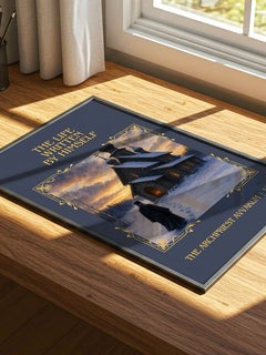 Life Written By Himself Classic Book Art Print by T. Avvakum – print on a sunlit desk