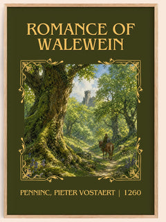 Romance Of Walewein Classic Book Art Print by Penninc, Pieter Vostaert – book poster