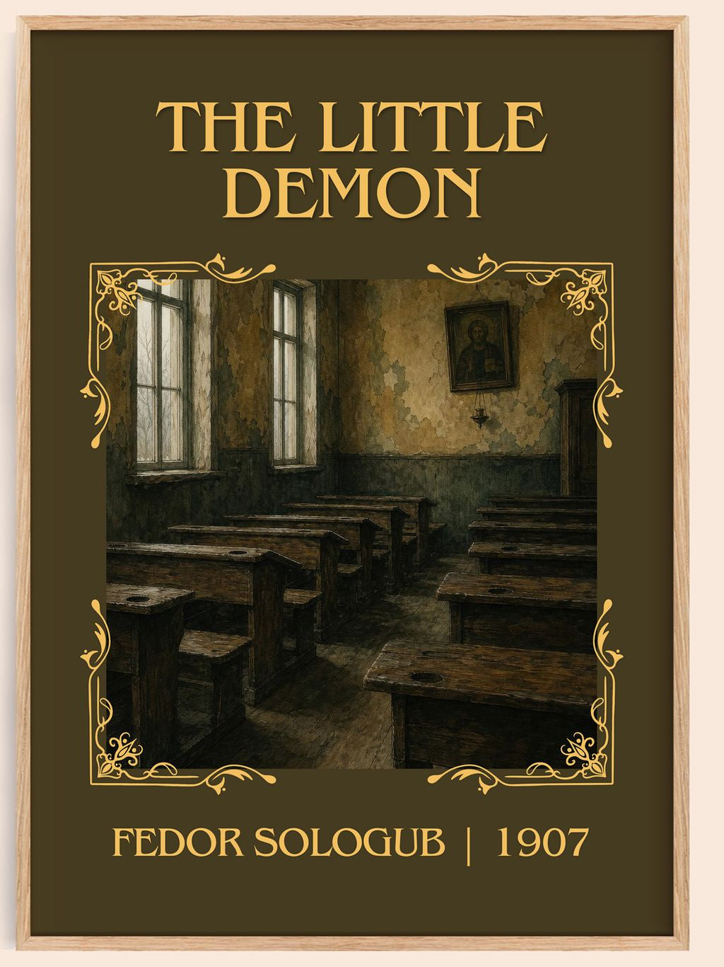 The Little Demon Classic Book Art Print by Fedor Sologub – book poster