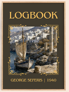 Logbook Classic Book Art Print by George Seferis – book poster