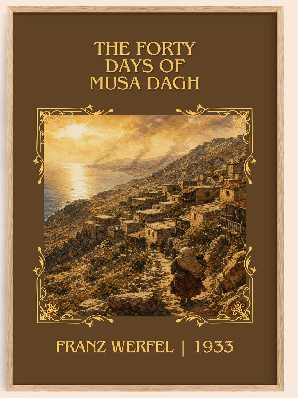 The Forty Days Of Musa Dagh Classic Book Art Print by Franz Werfel – book poster