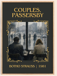 Couples, Passersby Classic Book Art Print by Botho Strauß – book poster