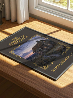 The Emperor of Portugallia Classic Book Art Print by Selma Lagerlöf – print on a sunlit desk