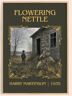 Flowering Nettle Classic Book Art Print by Harry Martinson – book poster