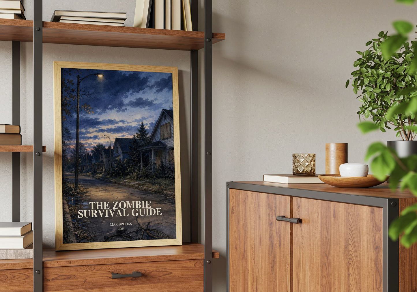 The Zombie Survival Guide book watercolour illustration paper finish options – matte satin gloss