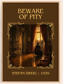 Beware Of Pity Classic Book Art Print by Stefan Zweig – book poster