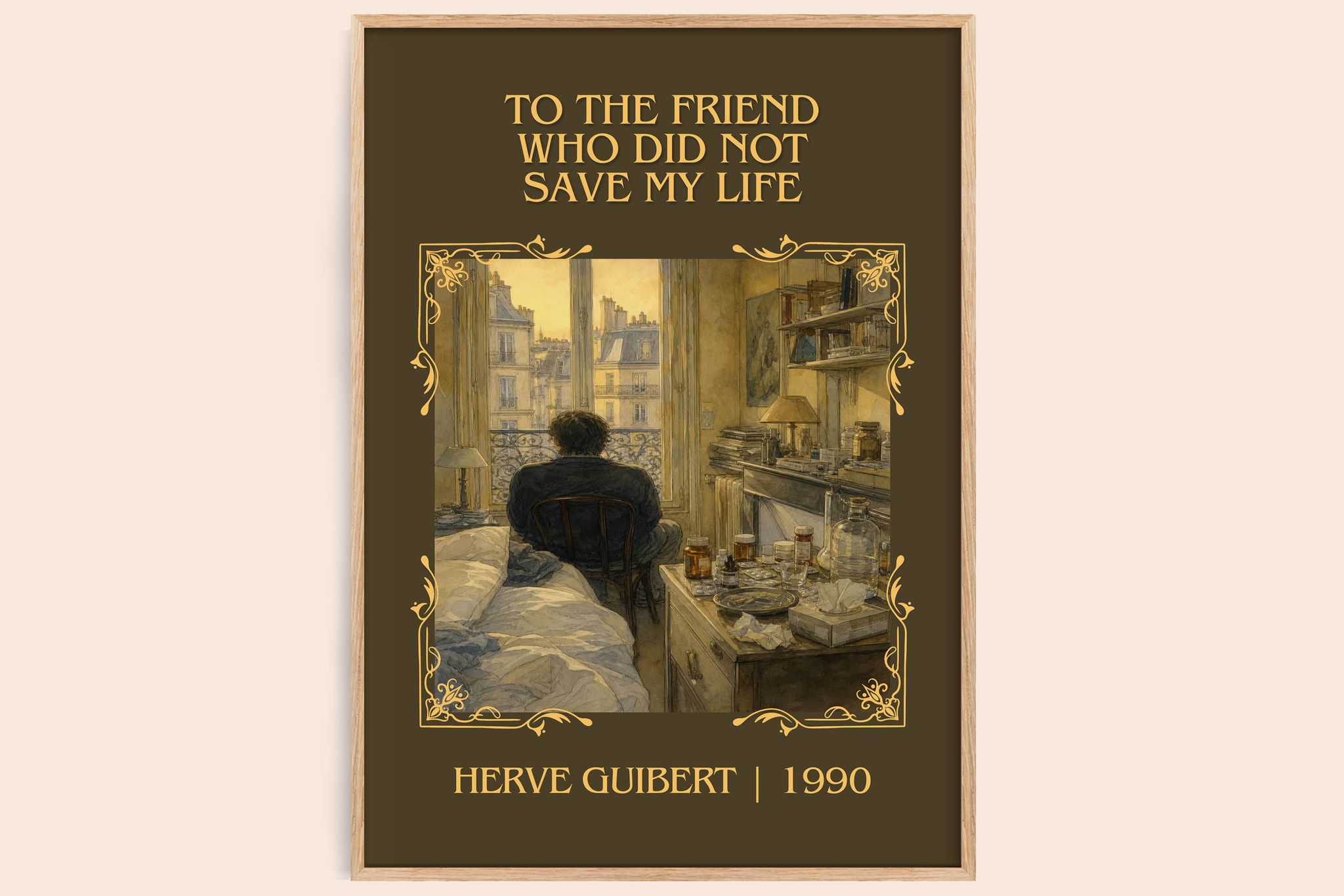 To The Friend Who Did Not Save My Life Classic Book Art Print by Hervé Guibert