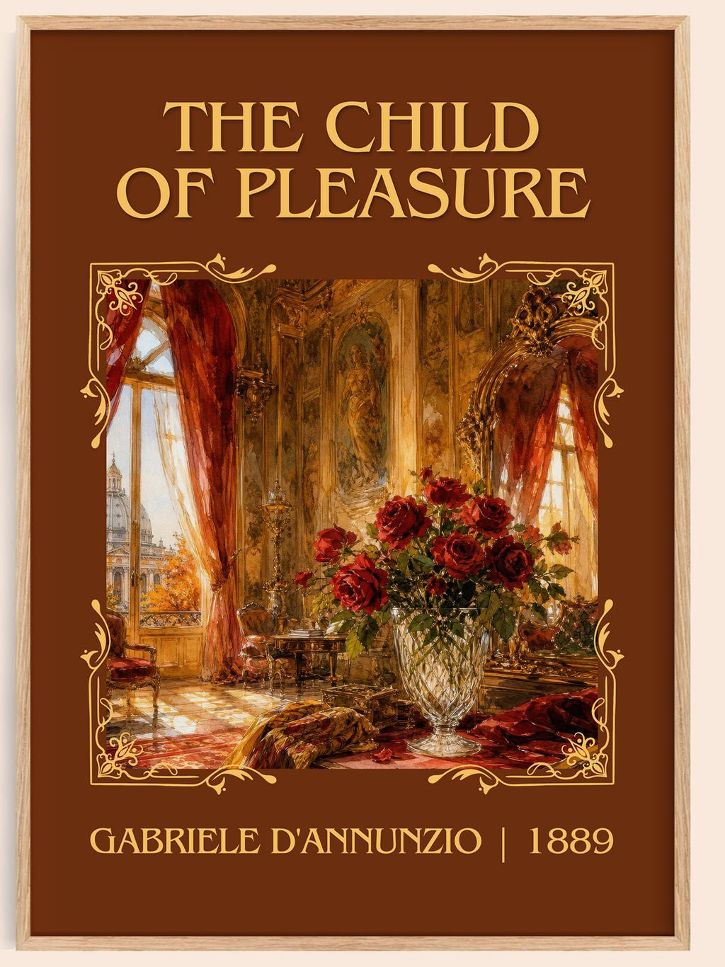 The Child Of Pleasure Classic Book Art Print by Gabriele D'Annunzio – book poster