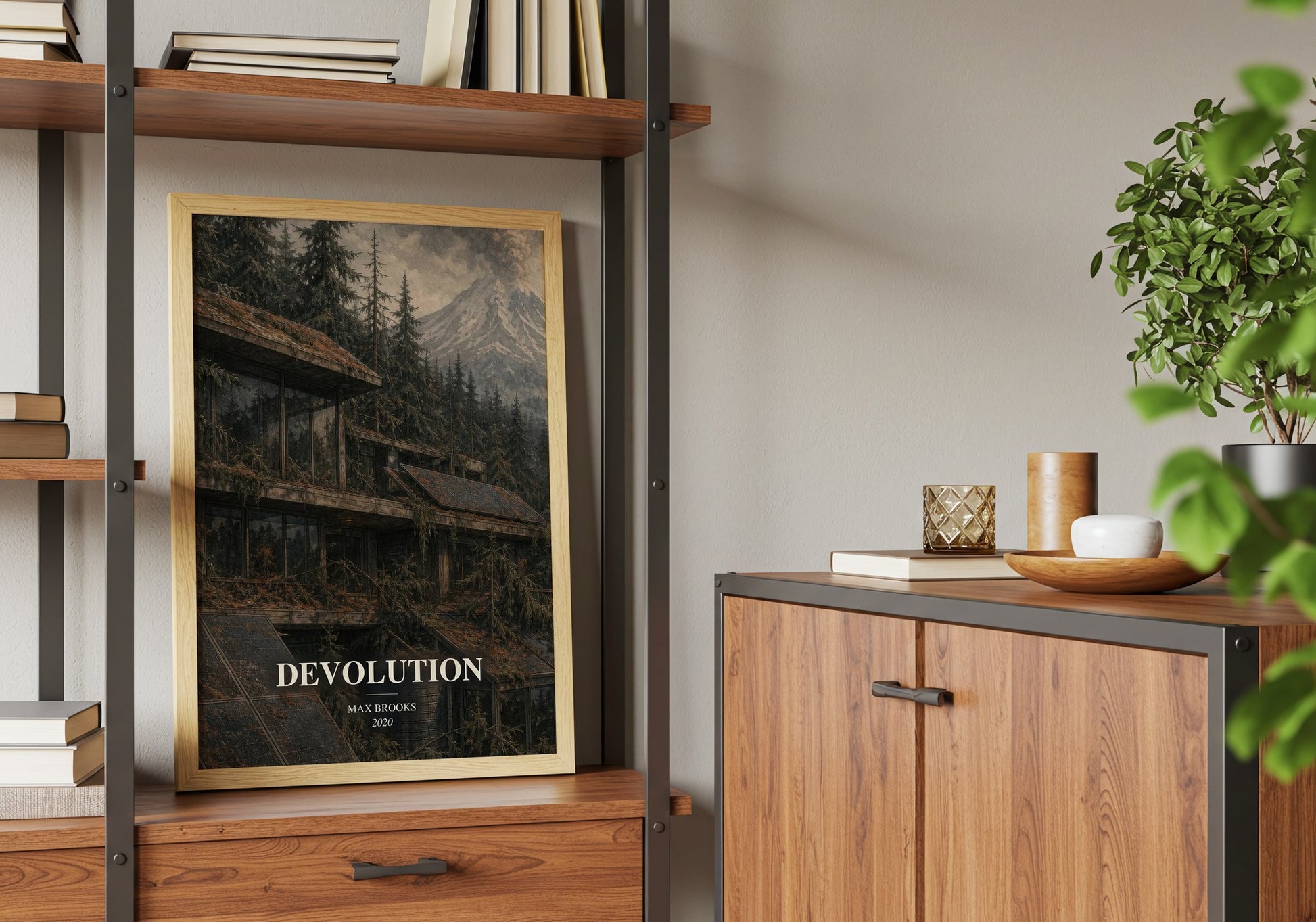 Devolution book watercolour illustration paper finish options – matte satin gloss