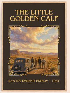 Little Golden Calf Classic Book Art Print by Ilya Ilf, Evgeniy Petrov – book poster