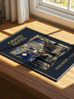 Grand Hotel Classic Book Art Print by Vicki Baum – print on a sunlit desk