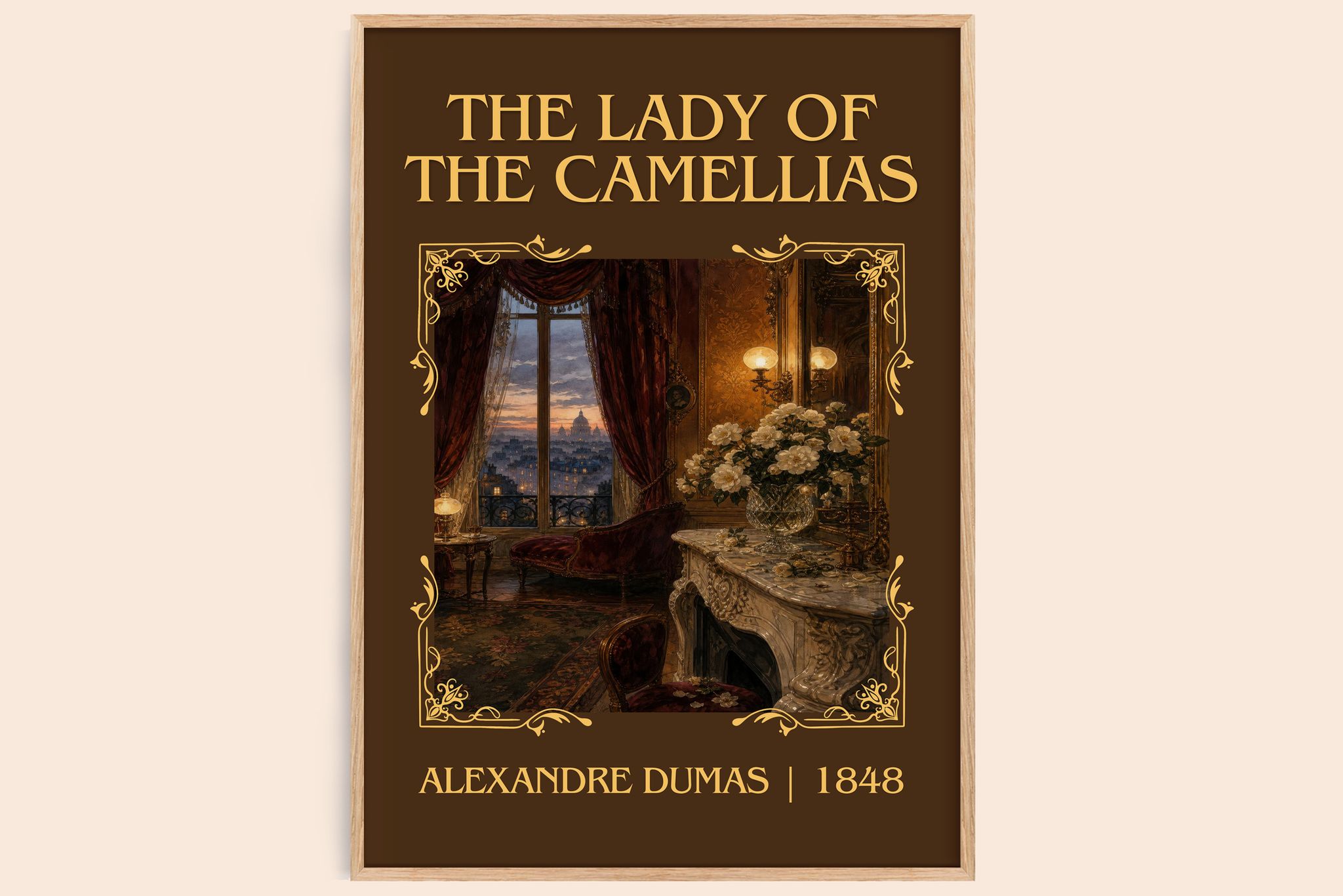 The Lady Of The Camellias Classic Book Art Print by Alexandre Dumas