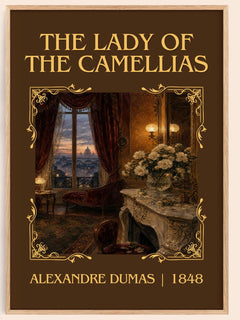 The Lady Of The Camellias Classic Book Art Print by Alexandre Dumas – book poster