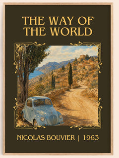 The Way Of The World Classic Book Art Print by Nicolas Bouvier – book poster