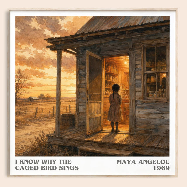 I Know Why The Caged Bird Sings Literary Art Print by Maya Angelou