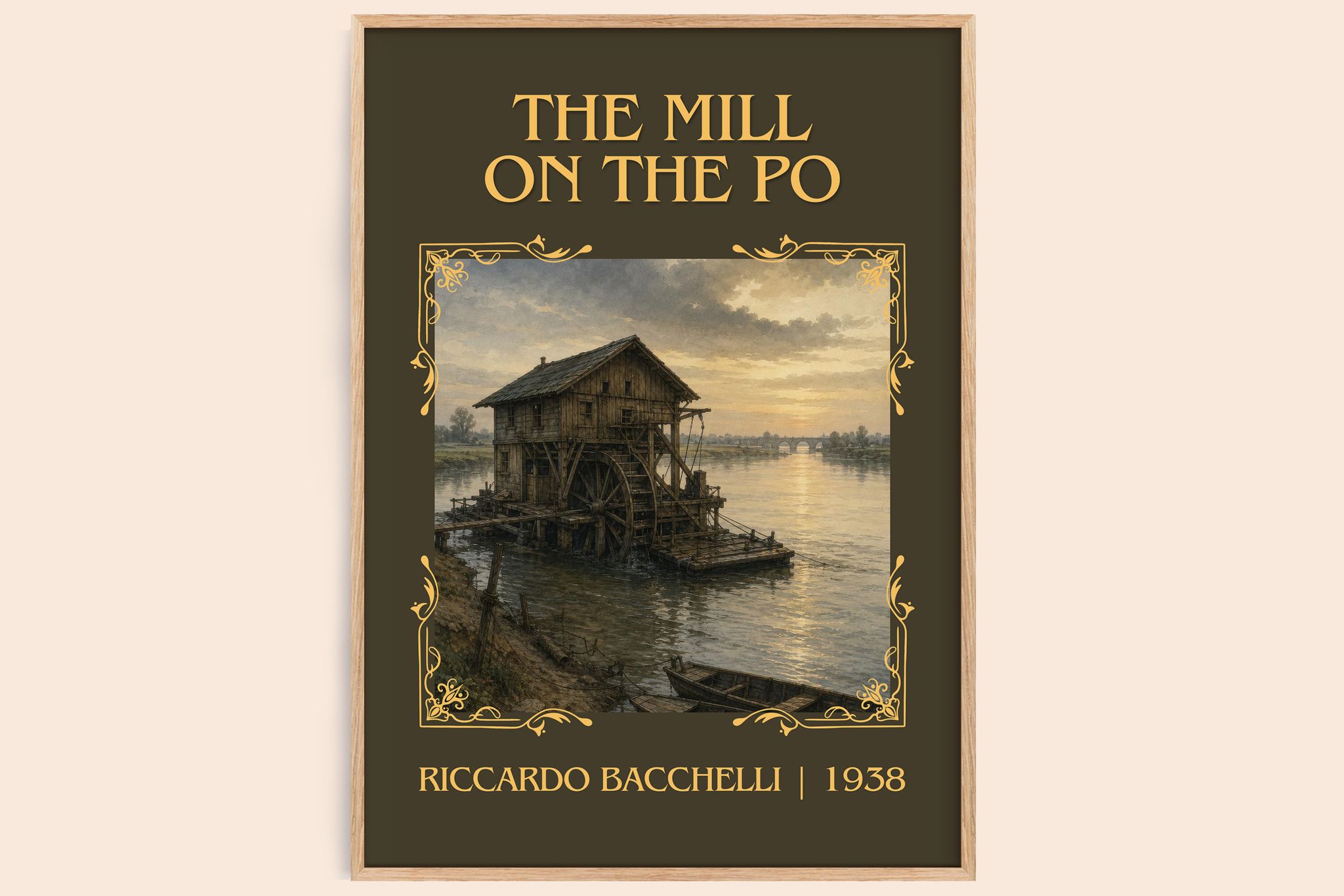 The Mill On The Po Classic Book Art Print by Riccardo Bacchelli
