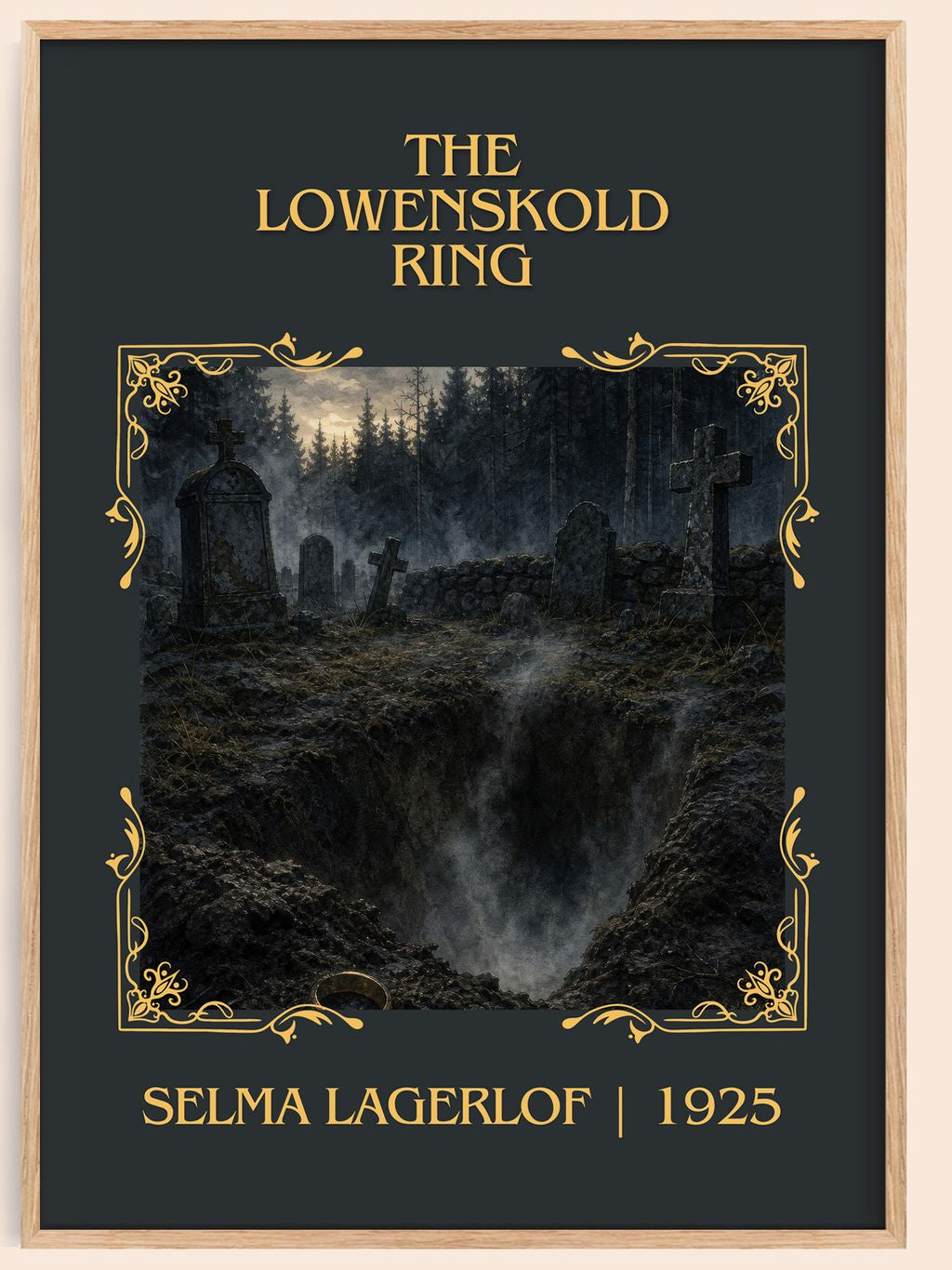 The Löwensköld Ring Classic Book Art Print by Selma Lagerlöf – book poster