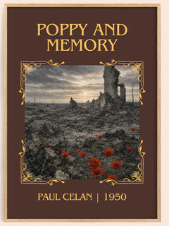 Poppy And Memory Classic Book Art Print by Paul Celan – book poster