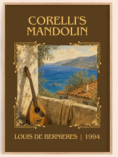 Corelli's Mandolin Classic Book Art Print by Louis de Bernières – book poster
