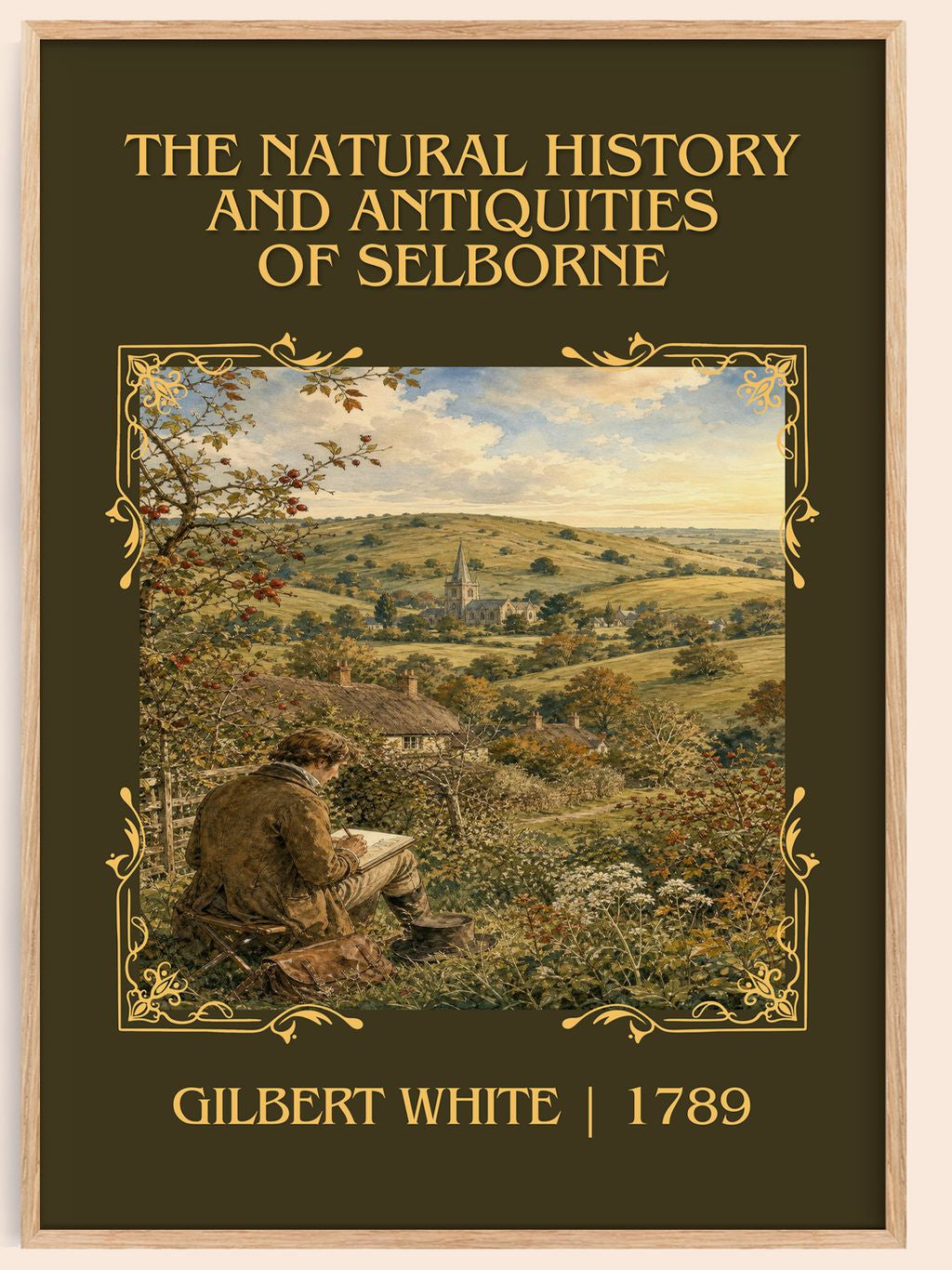 The Natural History and Antiquities of Selborne Classic Book Art Print by Gilbert White – book poster
