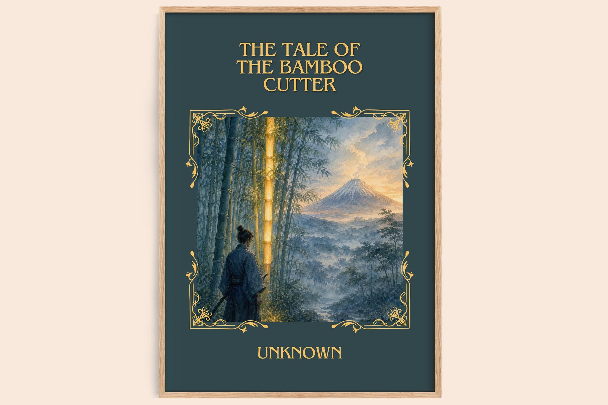 The Tale of the Bamboo Cutter Classic Book Art Print by Unknown