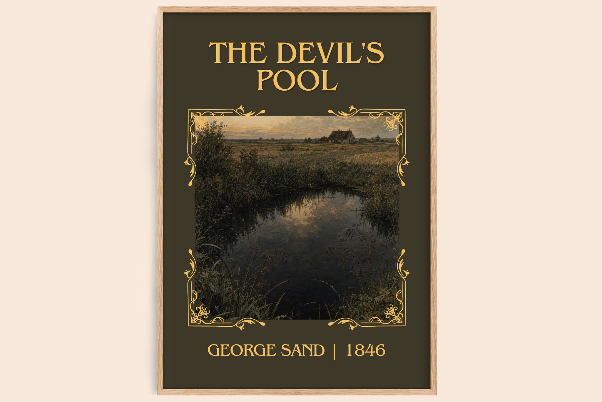 The Devil's Pool Classic Book Art Print by George Sand
