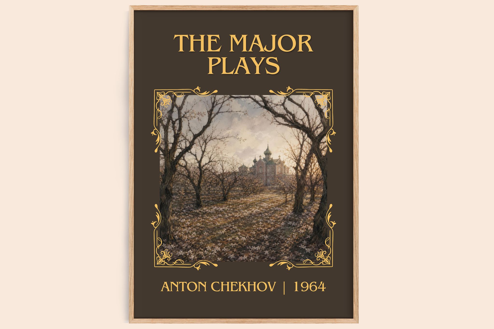 The Major Plays Classic Book Art Print by Anton Chekhov
