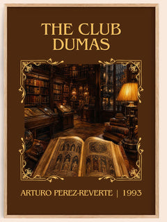 The Club Dumas Classic Book Art Print by Arturo Pérez-Reverte – book poster