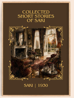 Collected Short Stories of Saki Classic Book Art Print by Saki – book poster
