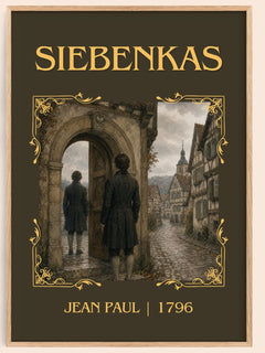Siebenkäs Classic Book Art Print by Jean Paul – book poster