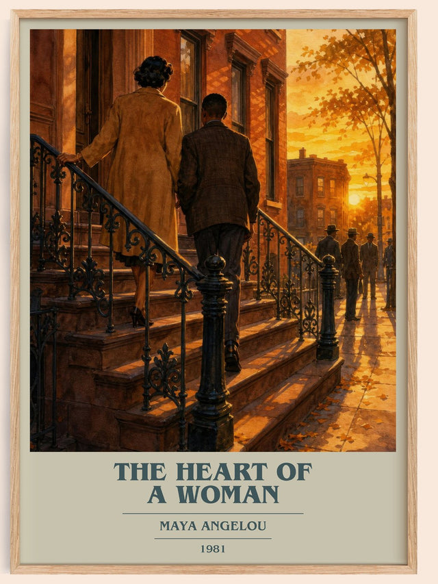 The Heart Of A Woman Book Cover Poster by Maya Angelou