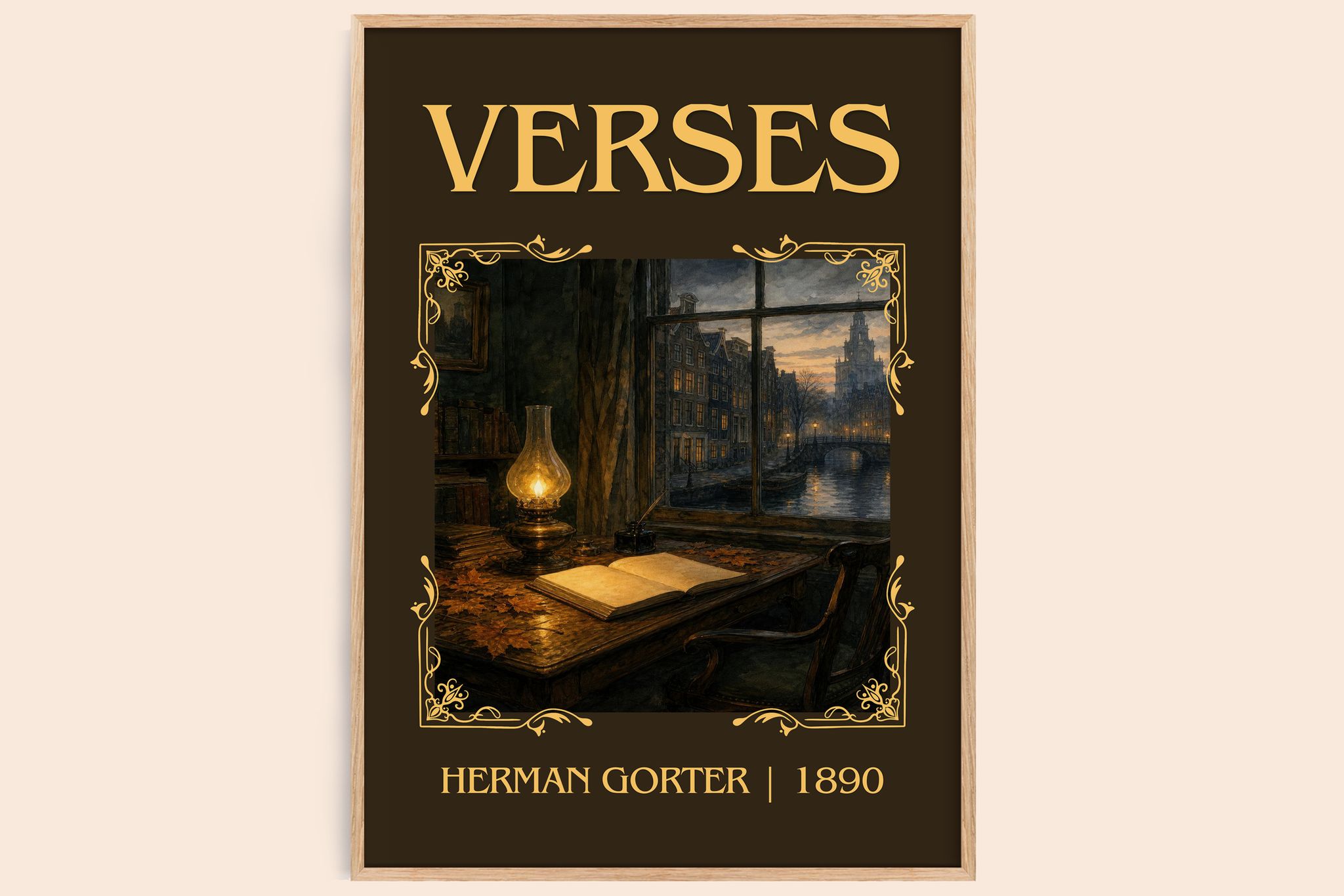 Verses Classic Book Art Print by Herman Gorter