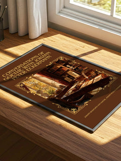 Conversations Of Goethe With Johann Peter Eckermann Classic Book Art Print by Johann Wolfgang von Goethe, Johann Peter Eckermann – print on a sunlit desk