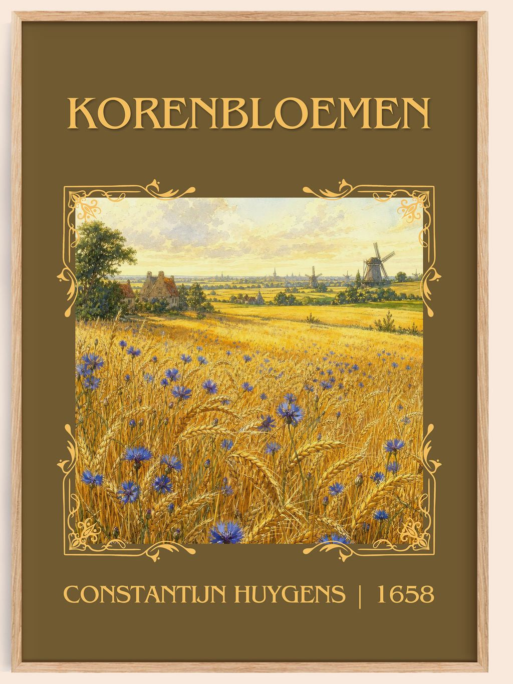 Korenbloemen Classic Book Art Print by Constantijn Huygens – book poster