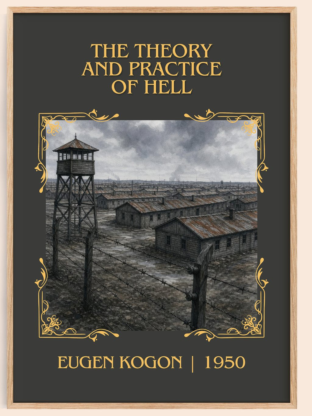 The Theory And Practice Of Hell Classic Book Art Print by Eugen Kogon – book poster