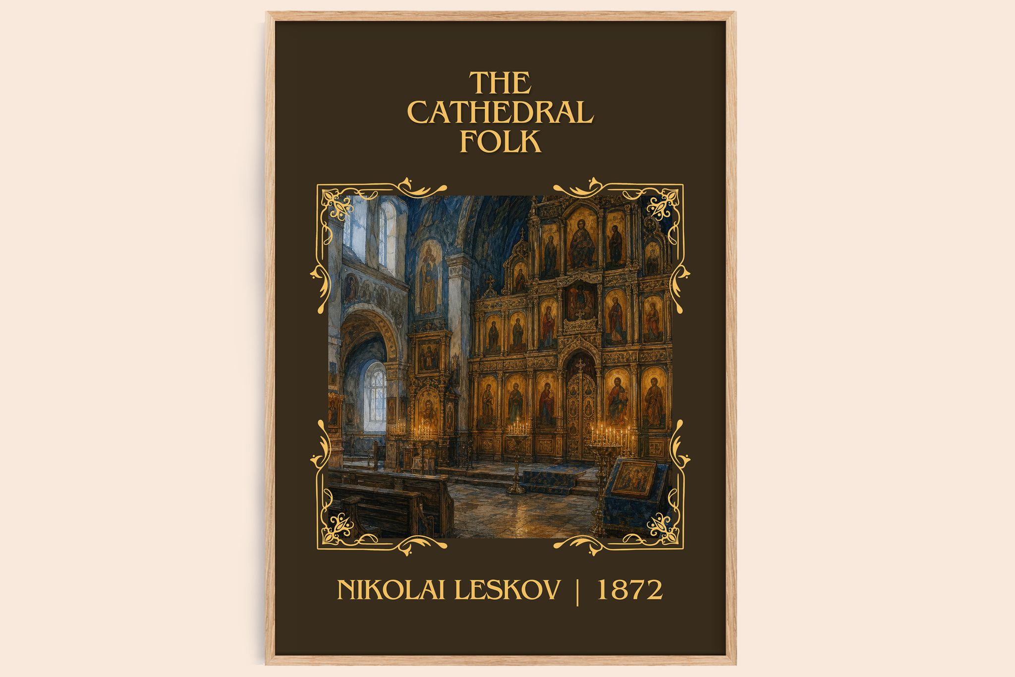 The Cathedral Folk Classic Book Art Print by Nikolai Leskov